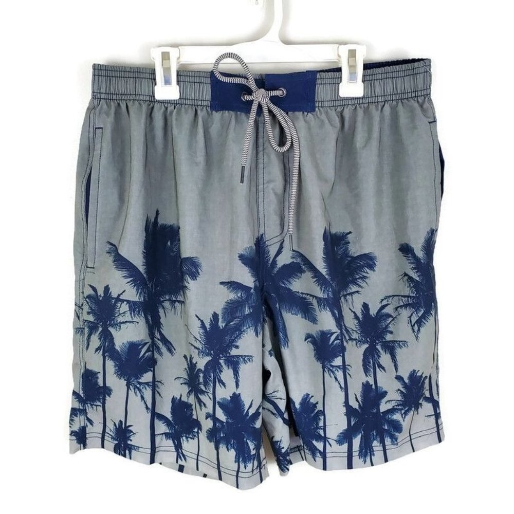 NWOT Brooklyn Cloth Palm Tree Volley Swim Trunks XL
